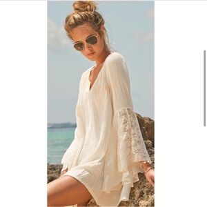 L*SPACE Boardwalk Coverup in White Sz S